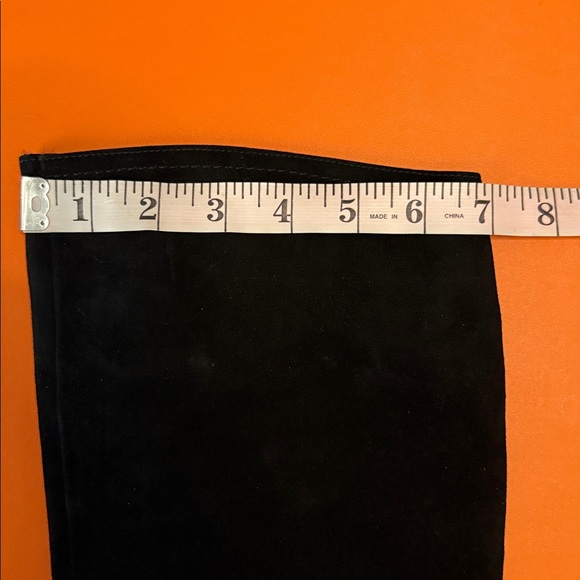 Knee high black suede boots - Picture 2 of 6
